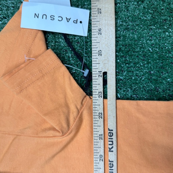 Pacsun Colour Range T Shirt Women's Size S Orange Cropped Short Sleeve - Picture 5 of 7